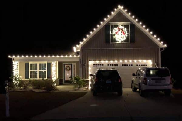 Residential Christmas Lighting Installation
