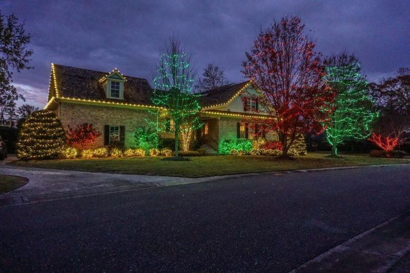 Outdoor Christmas Light Decoration Wilmington NC